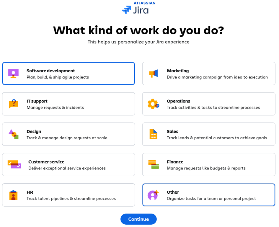 What kind of work do you do? We can choose what work we want to do