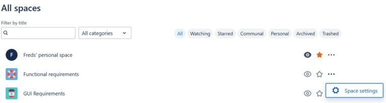 Introduction to Confluence Spaces | The Requirements Engineer