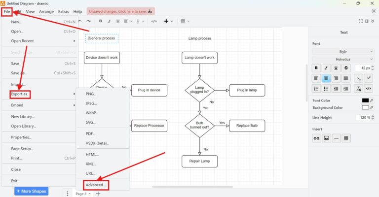 How to Export a Diagram to SVG in draw.io | The Requirements Engineer
