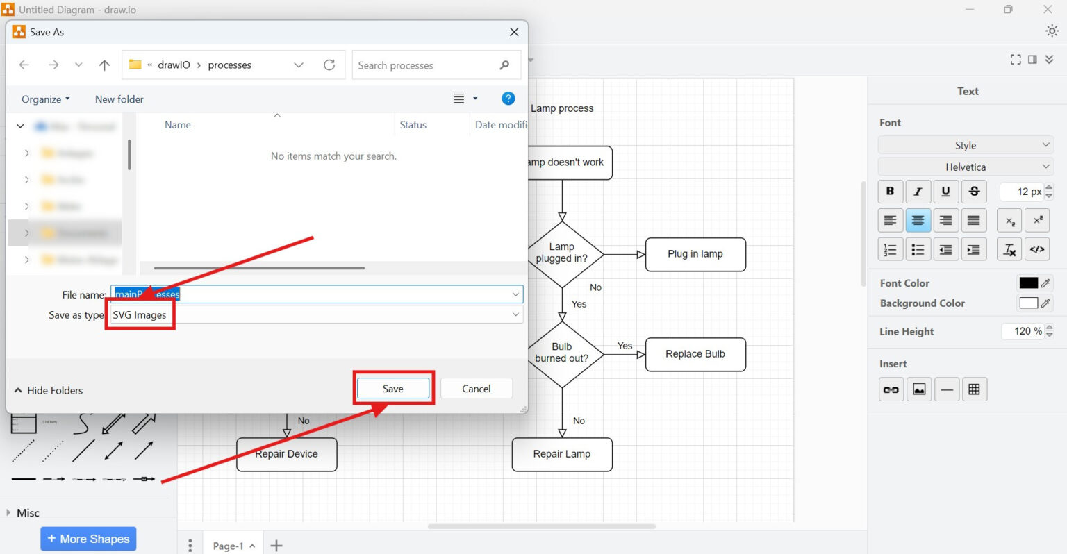How to Export a Diagram to SVG in draw.io | The Requirements Engineer