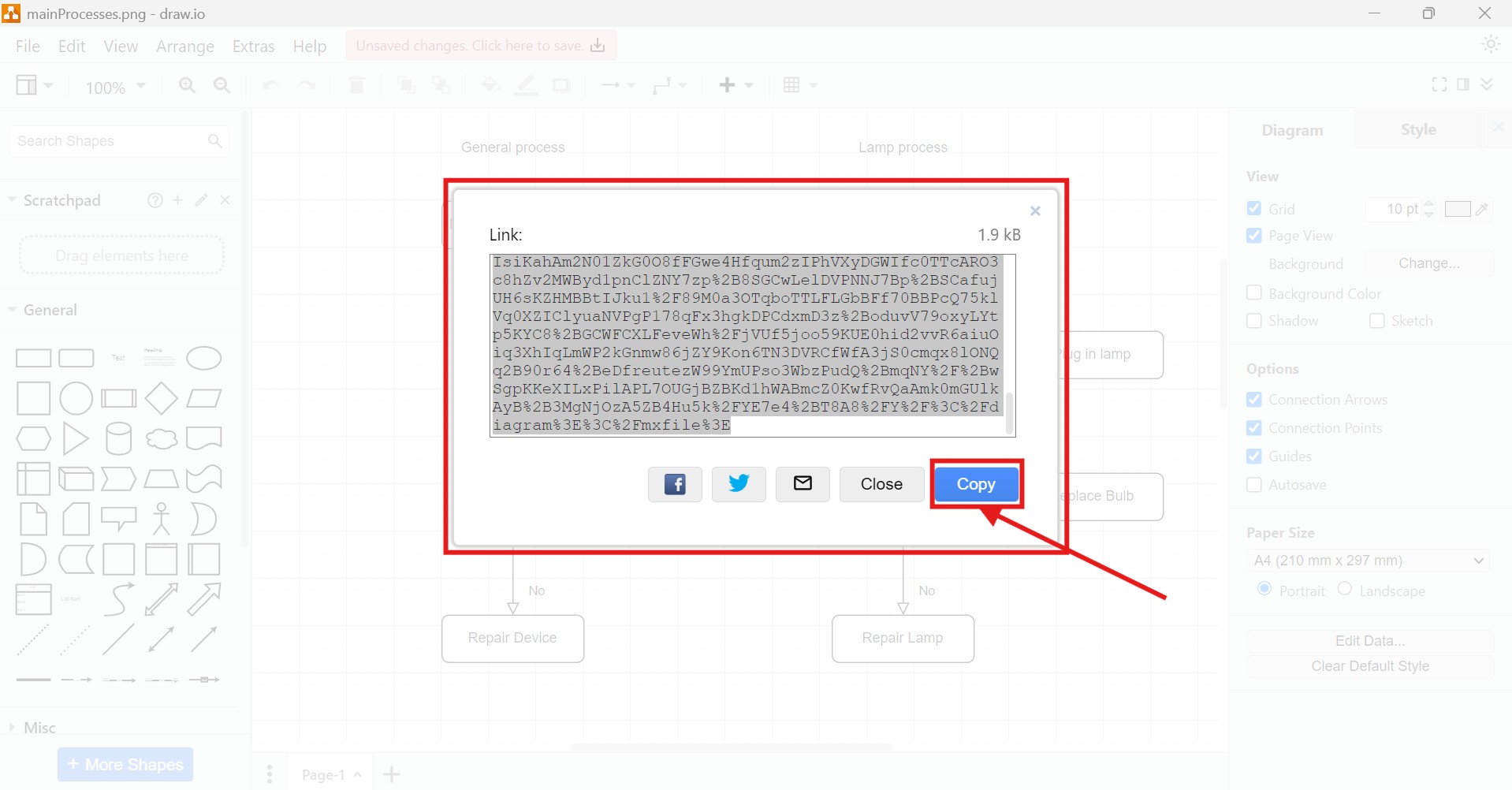 How to Export a Diagram to URL in draw.io | The Requirements Engineer