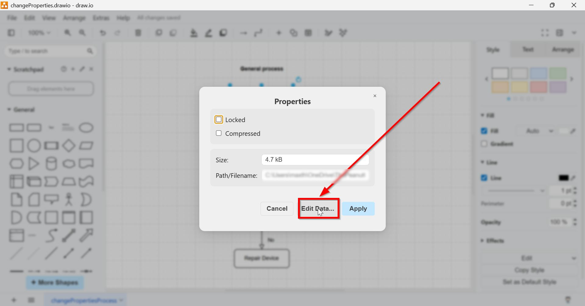 How to Change Draw.io File Properties | The Requirements Engineer