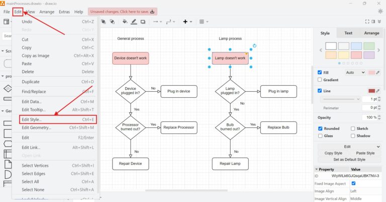 Mastering Styles in Draw.io | The Requirements Engineer