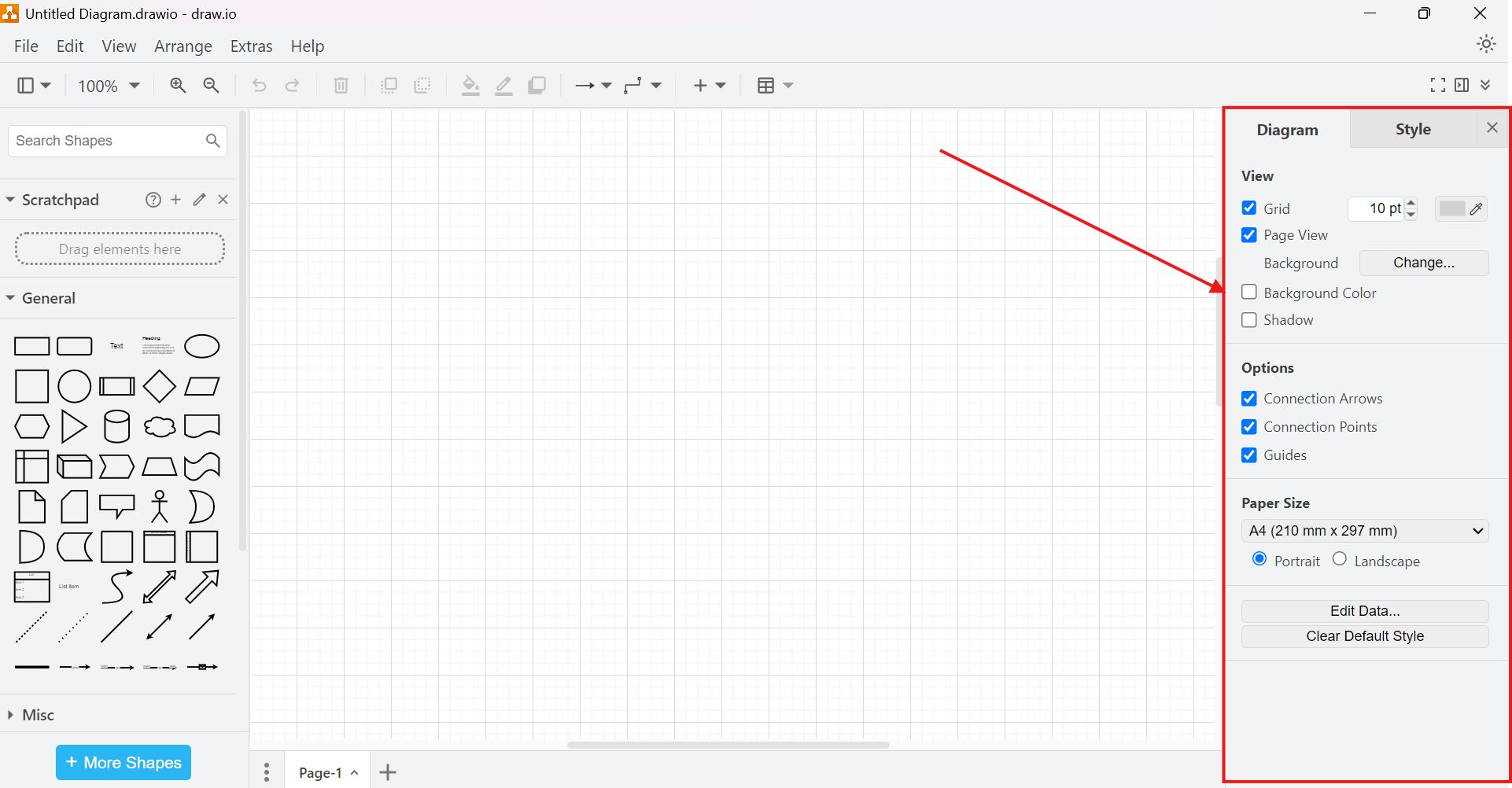 How To Activate The Format View In Draw io The Requirements Engineer