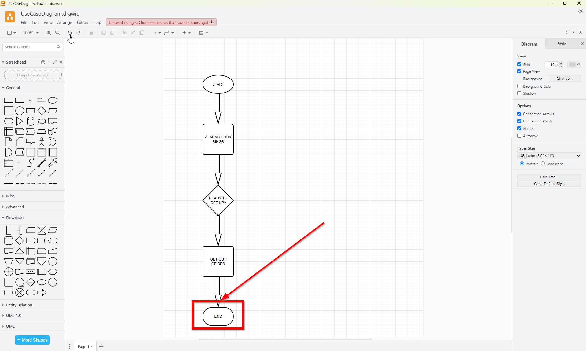 How to Create a Flowchart Example with draw.io | The Requirements Engineer