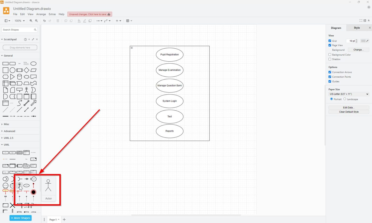 Draw.io Uml Interface Example Draw UML Use Case Diagrams with draw.io: A Hands-on Example | The ...
